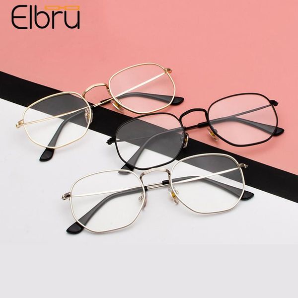 

sunglasses elbru polygon metal reading glasses comfort clear lens presbyopic eyeglasses optical spectacles with degree +1.0 to +4.0, White;black