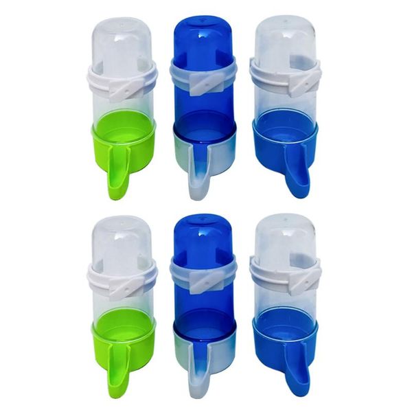 

cat bowls & feeders 6pcs bird water drinking tools parrot fountains pet