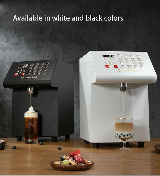 Robot da cucina Dispenser automatico di fruttosio Sciroppo in acciaio inossidabile Bubble Tea Shop Macchina quantitativa 8L 16 gruppi 220V