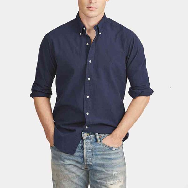 

men's casual shirts alta qualidade oxford ccloth camisa para os homens de manga longa casual bordado fino ajuste negÃ³cio masculino vest, White;black