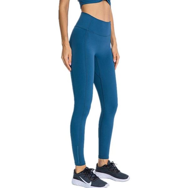 

yoga outfits 2021 autumn pants women no trace high waist tight stretch fitness legging outdoor running exercise nine-point pant, White;red