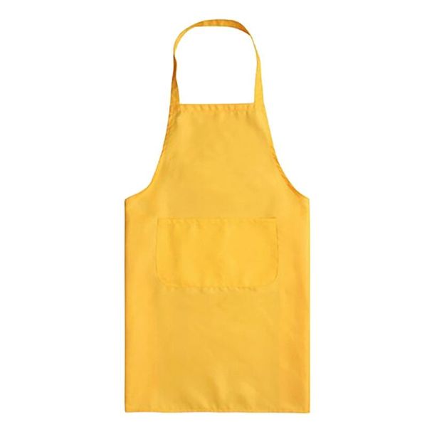 

aprons 12 pack kitchen apron pure color with single pocket for home cleaning washing helper cotton polyester woman