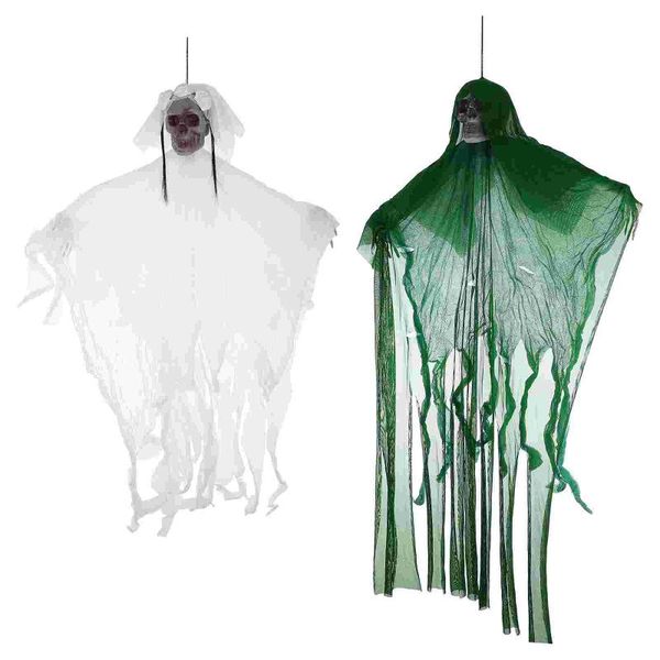 

pendant necklaces 2pcs festival hanging decor cloth party, Silver