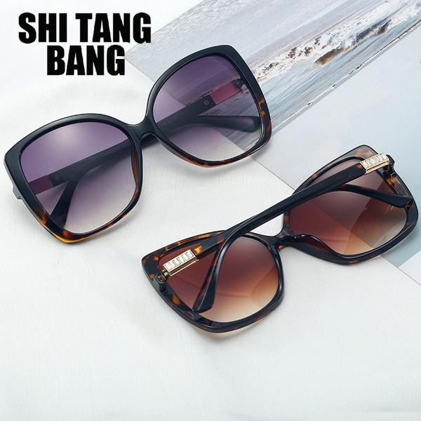 

sunglasses fashion oversize black vintage gradient female glasses square men women big frame sun, White;black