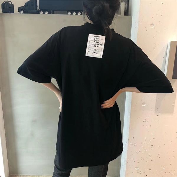 

2021 new nova camiseta trabalho em progresso camisa algodo vetements t preto/branco de alta qualidade s tag t-shirts wp8a, White