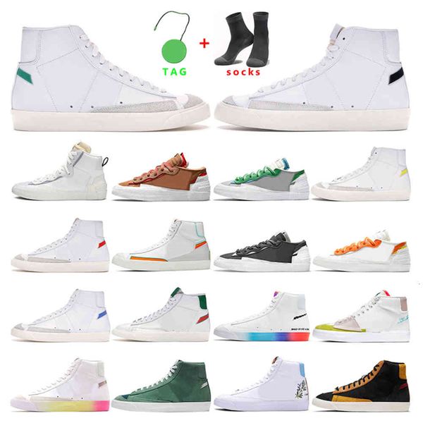 

blazer mid 77 vintage mens fashion shoes women white black pine classic green snakeskin habanero red kumquat iron grey yemianbu