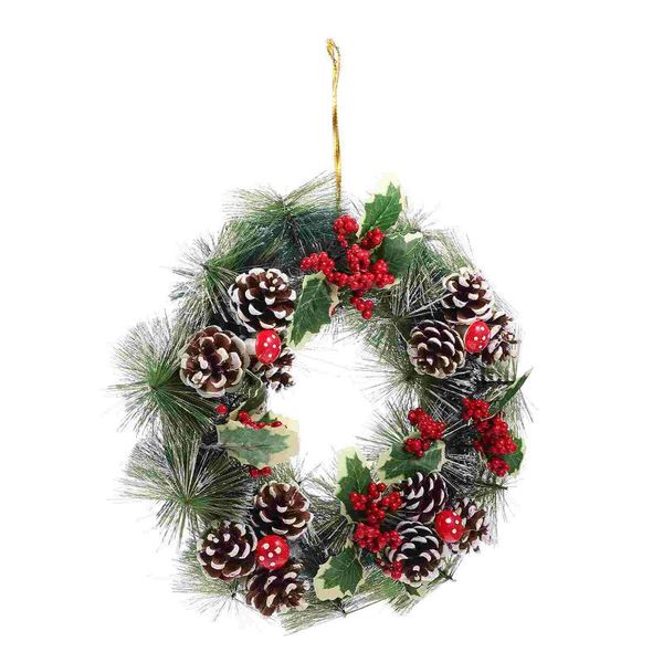 

decorative flowers & wreaths 1pc xmas festival home hanging garland decor