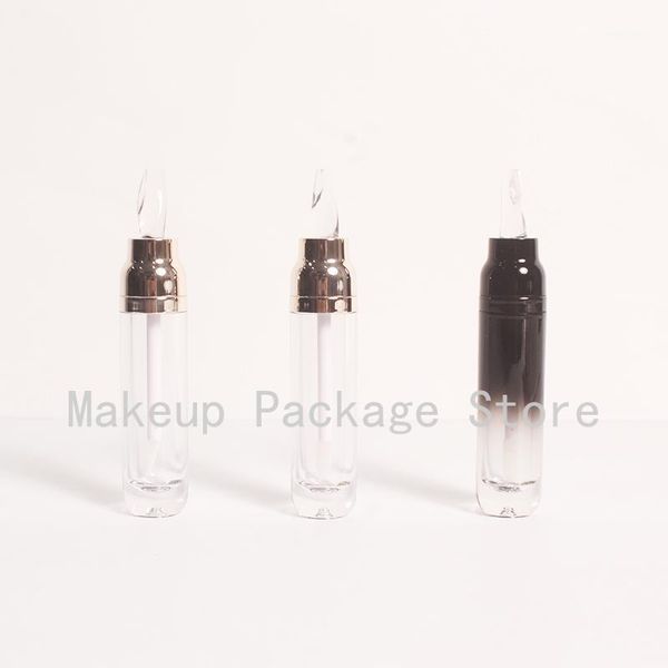 

storage bottles & jars 8ml 10/30/50pcs/lot plastic clear lip gloss container,diy gold portable cosmetics lipgloss tube,empty refillable lips