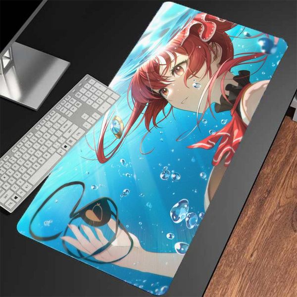 

mouse pads & wrist rests underwater beautiful girl anime pad xl office keyboard deskdesk mat mini pc game player mousepad wholesale carp