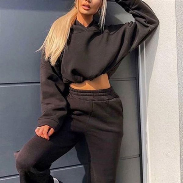 

women's two piece pants womens 2 sets sportswear 2021 zipper tracksuit women set casual sport suit lounge wear, White