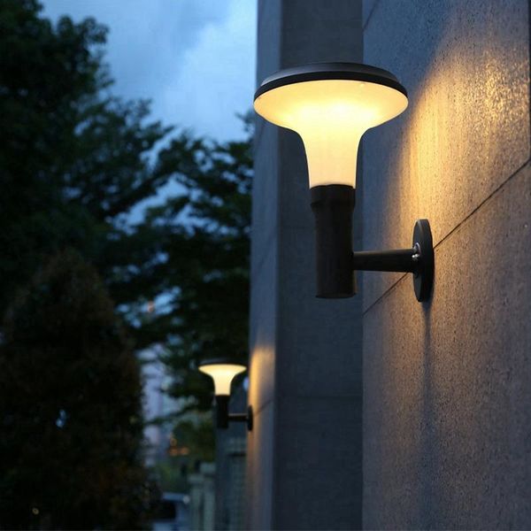 

lukloy led solar wall light modern simple sconce villa garden courtyard aisle corridor waterproof jasmine shape solar wall lamp