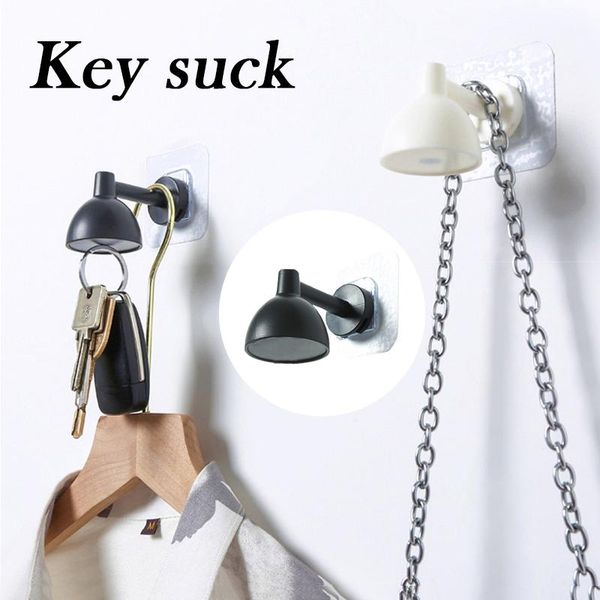 

hooks & rails adhesive hook with magnetism creative lamp shaped wall mounted key holder no drilling for hanging hat bag keychain lors889