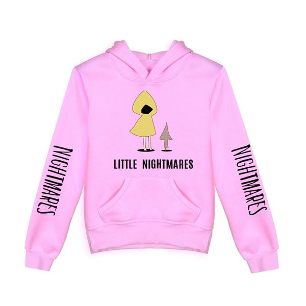 

men's hoodies & sweatshirts boy's girl kids little nightmares hoodie children kawaii clothes pullover harajuku streetwear fashion, Black
