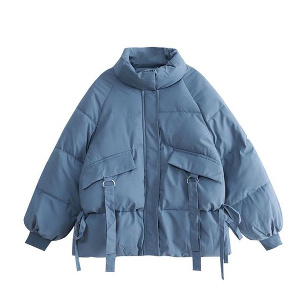 

women's down & parkas winter women cotton coats casual jackets loose plus size female pockets long sleeve trendy lady clothing, Black