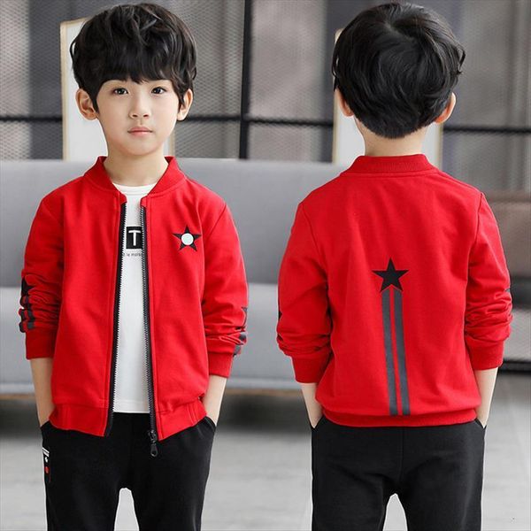 

baby clothes cartoon pattern stars boys jackets coats 3 13year kids jacket outwear knitted cotton children girls, Blue;gray