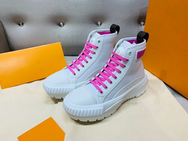 

squad casual shoes high sneakers luxury circle good quality with box size 35-41, Black