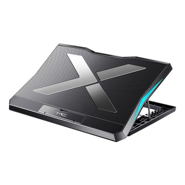 

lapcooling pads mc gaming pad 11-18 inch stand with 6 quiet fans height adjustable and two usb ports for