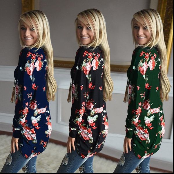 

irregular women floral cardigans summer autumn 2021 fashion print long sleeve casual female sweater plus size 3xl, White;black