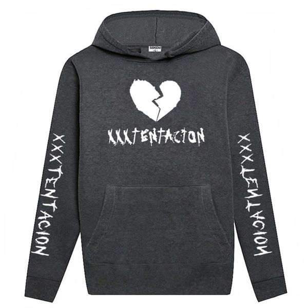 

men's hoodies & sweatshirts 2021 autumn and winter xxxtentacion revenge blouse with hoodie men /women rapper hip hop streetwear, Black