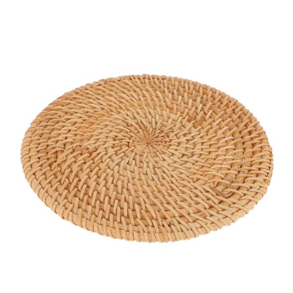 

mats & pads 1pc woven tableware pad protective dining table mat adornment