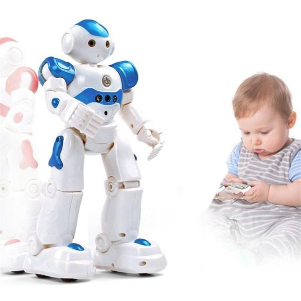 

portable game players intelligent early education remote control robot puzzle boy children's toy gesture induction usb charging