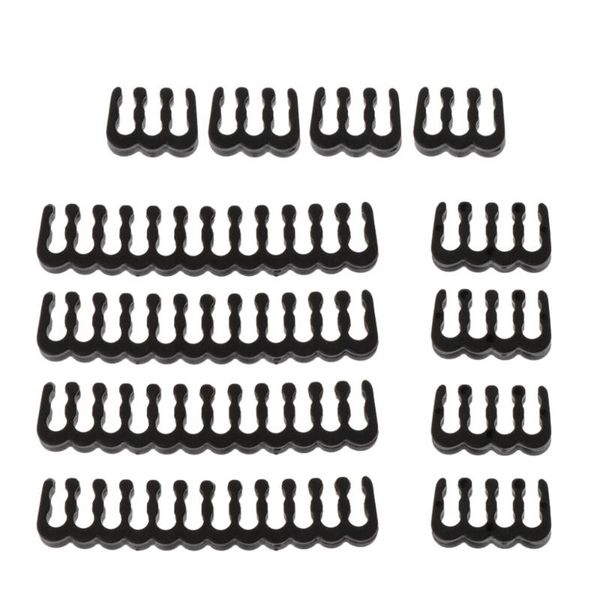 

computer cables & connectors 12pcs pp cable comb /clamp /clip /dresser for 2.5-3.0 mm black 6/8/24 pin