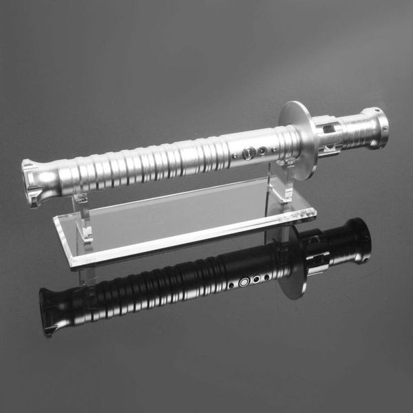 

hooks & rails acrylic lightsaber display stand decorative holder sword rack transparent black base detachable