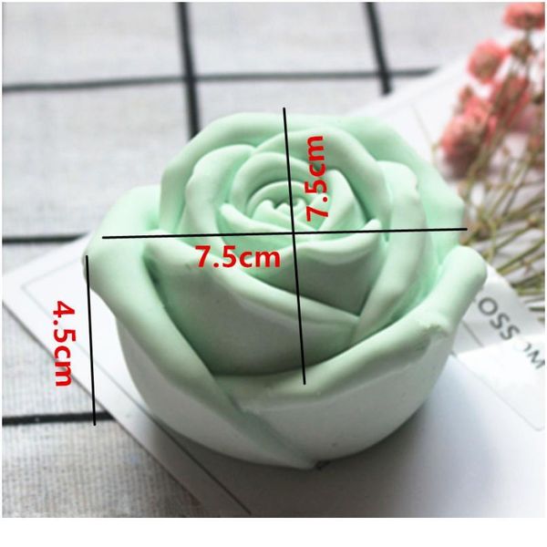 

3d rose flower mold sile form for candle mould rose aromatherapy candle sile molds diy gypsum clay craft home de jlldwd