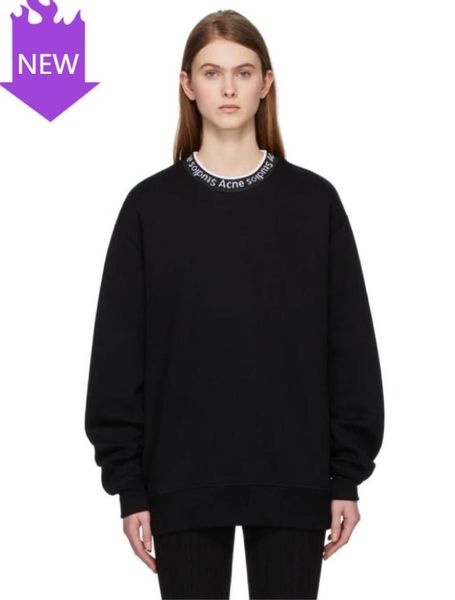 

women's hoodies & sweatshirts long sleeve sweatshirt for men women unisex2021 autumn casual letter logo splicing collar, Black