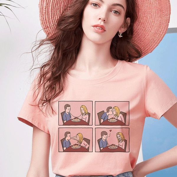 

my brain my anxiety print pink t shirt funny mischief spoof personality vogue summer harajuku casual loose women clothing, White