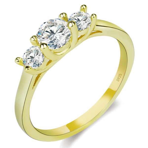 

wedding rings silver color ring classical blooming flowers crystal engagement tail for gift women cz party jewelry, Slivery;golden