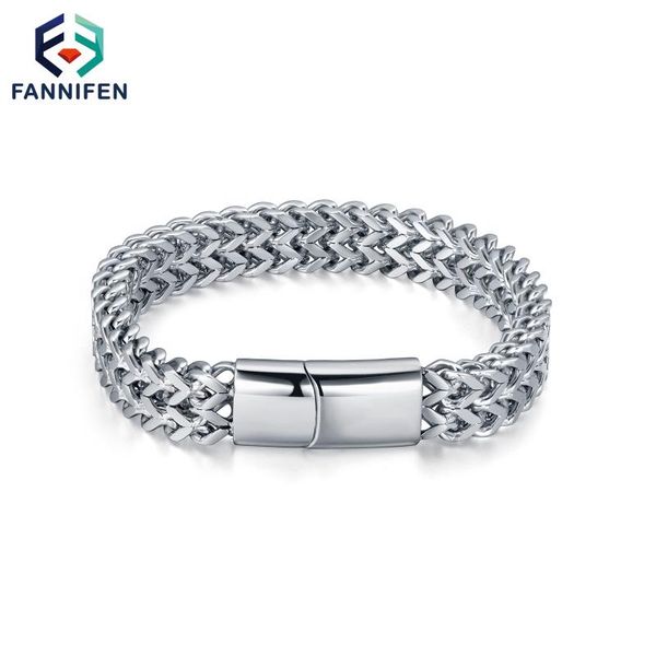 

link, chain 2021 fashion titanium steel bracelet give men's birthday gift jewelry products, Black