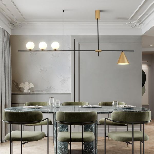 

nordic design led chandeliers lighting black gold led chandelier lamp dining room decor hanging drop lights suspension luminaire