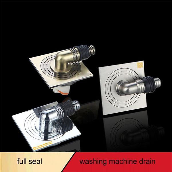 

other bath & toilet supplies wetips brass full seal washing machine drain cover sink deodorization basin sewer anti-overflow floor drains