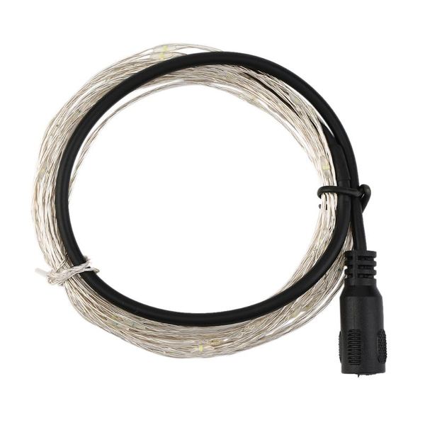 

icoco 5m 50 led silver wire string light dc 12v string fairy light lamp for christmas wedding party with 9 different colors