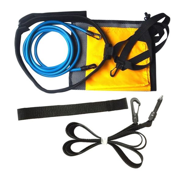 

life vest & buoy swimming resistance parachute elastic rope swim training belt set aids swimm equipment