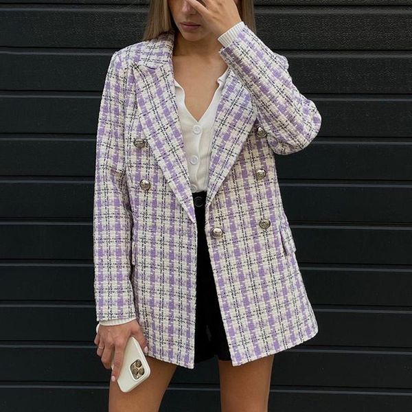 

women's suits & blazers novalya autumn casual notched women fashion slim double breasted jackets elegant long sleeve female ladies, White;black