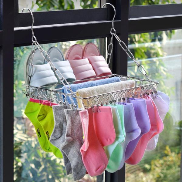 

hangers & racks household stainless steel hosiery rack multi-purpose drying