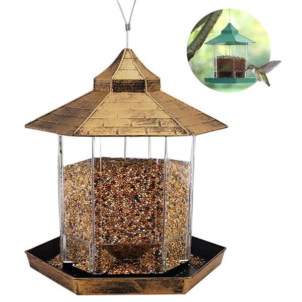 

other bird supplies waterproof gazebo hanging wild feeder outdoor container with hang rope feeding house type aves decor