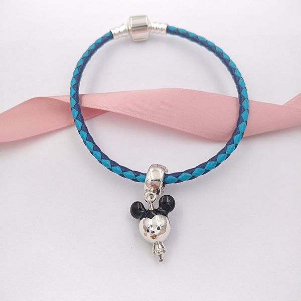 925 Стерлинговые серебряные украшения для ювелирных украшений Pandora DINNY Miki Cutie Charm Chare Chain Eestestetic Valentines Браслеты для девочек бейсбольные ожерелья для мальчиков женщин DIY стиль