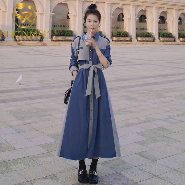 

2021 winter new velvet women dress lapel temperament slim mid-length splicing colour dresses female pencil vestidosswimwear bathing suits sw, Black;gray