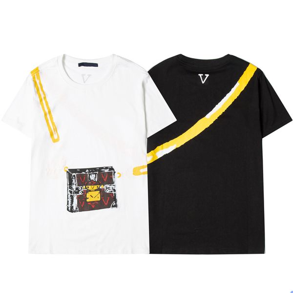 

mens t shirts summer short sleeves fashion printed casual outdoor men tees crew neck clothes 21ss tshirt m-xxxl2923, White;black