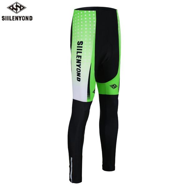 

racing pants siilenyond 2021 pro shockproof cycling trousers mtb bicycle tights with coolmax 3d gel padded for men, Black;blue