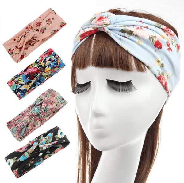 

brand new spring new bohemian headband cotton cross ladies headband dmtg036 mix order hair jewelry, Silver