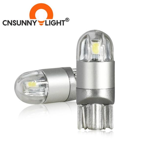 

emergency lights cnsunnylight 2pcs t10 3030 2smd led w5w car wedge clearance signal light 194 168 192 auto license plate door map dome bulb
