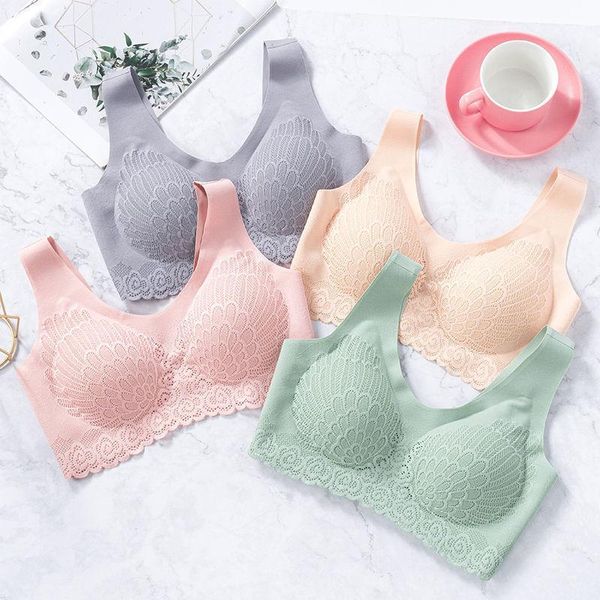 

bustiers & corsets women tank sports bra lace camisole wireless bras fashion tube push up seamless underwear, Black;white