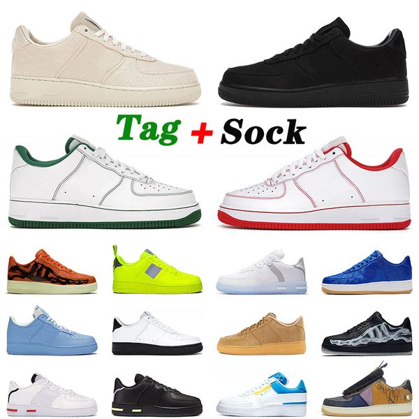 

2021 arrival dunk 1 n354 running shoes platform low triple black white mca university air airforces off men women forces trainers skate snea