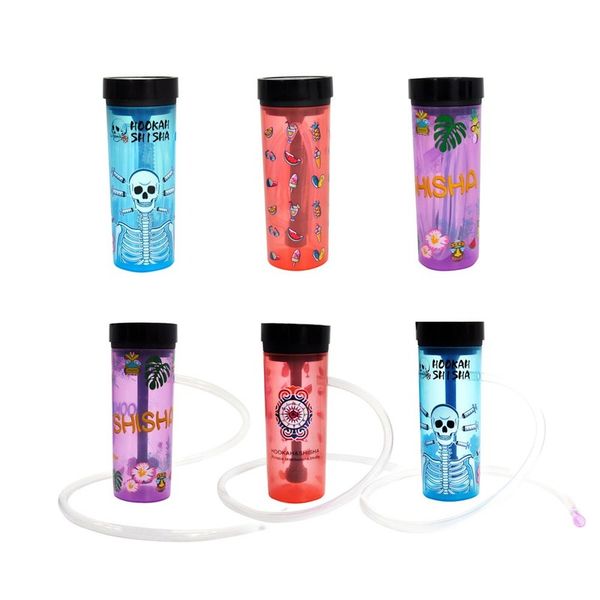 

Water pipe hookahs Portable hookah set Simple acrylic hookah set Water pipe Hookahs Creative pattern hookah