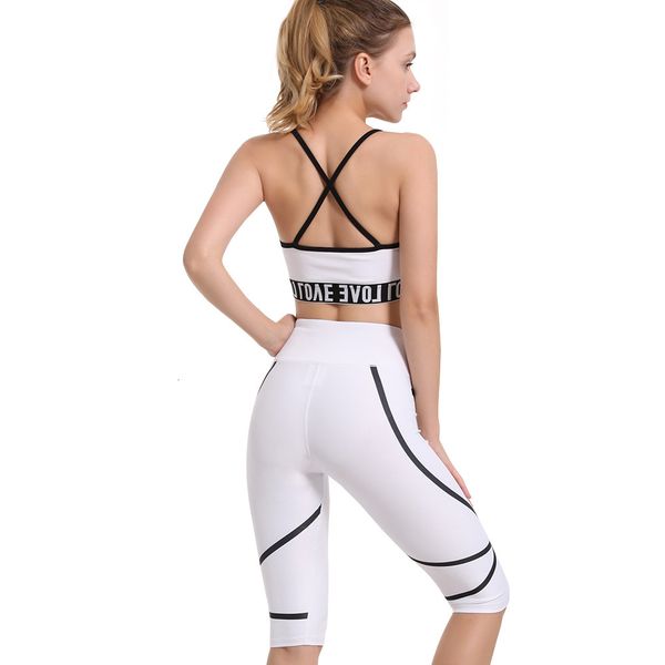 

2021 new jogging sports women biker shorts 2 piece set fitness crop bra summer kit running clothing ladies tracksuit white 4ucv, Gray