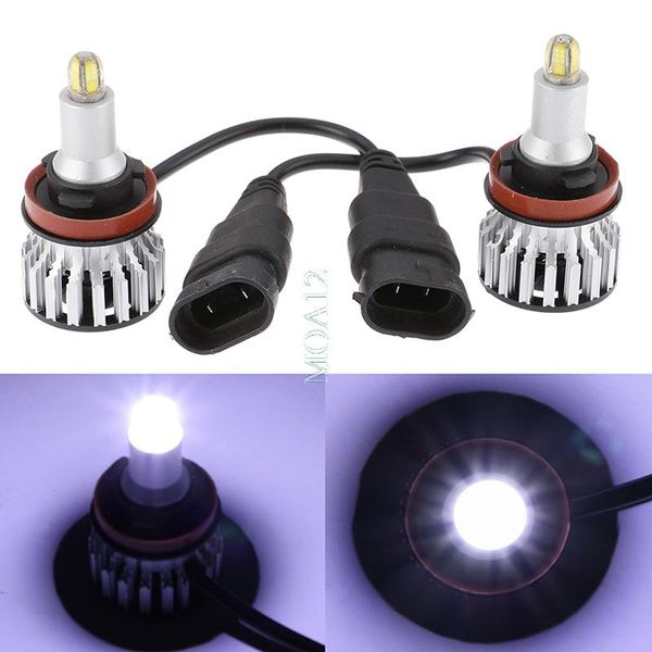 

car headlights 2pcs/set dc 9-32 v 24chips led light 120w18000lm h1 h7 h8 h9 h11 lamp headlight bulbs high power